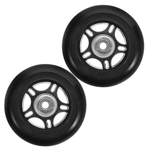 Healvian 2 piezas Ruedas de Repuesto Silenciosas para Maletas y Scooters Ruedas de Goma Accesorio de Reparación para Equipaje y Maletas de Viaje de Unidades