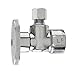 Plumb Pak PP46PCLF 1/4 Turn Angle Stop Valve, 1/2 X 1/4 in, Fip X Od, Body, Brass