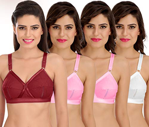 Image of SONA Perfecto Plus Size Cotton Bra for Woman Full Coverage Pack of 1
