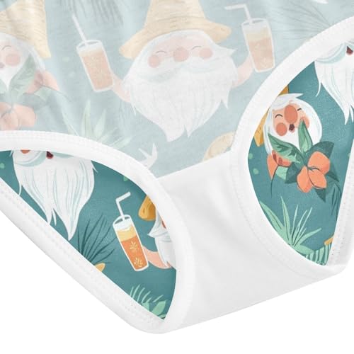 ZZKKO Summer Gnomes Leaves Girls Underwear Toddler Panties for Girls Comfort Brief Size 2T-8Y4