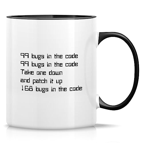 Retreez Funny Mug - 99 Bugs in the Code Program...