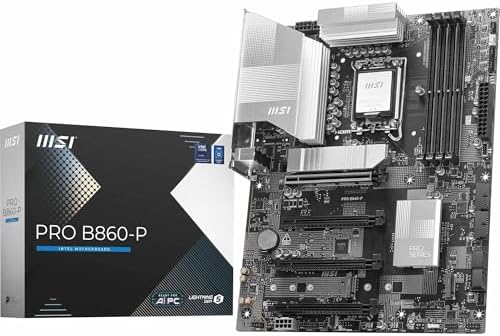MSI PRO B860-P Motherboard, ATX - Supports Intel Core Ultra Proce...
