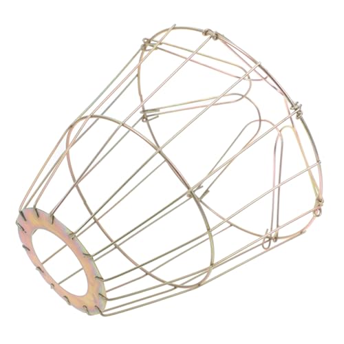 Frcolor 対応ヴィンテージワイヤー保温灯罩 アイアン製ランプシェードフレーム 耐久性と通気性を備えた電球ガード 室内照明用ユニバーサル