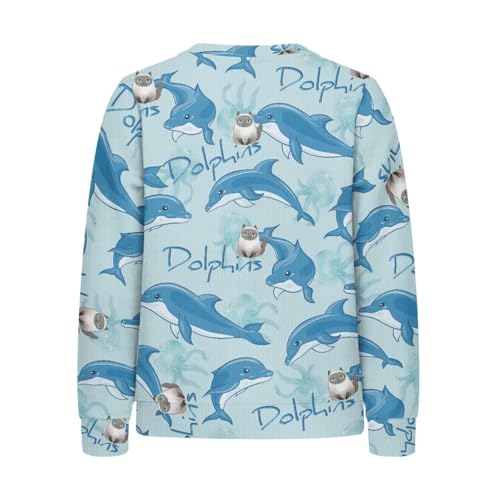 Boys Sweater Crewneck Long Sleeve Shirt Fall Winter Pullover Tops Tees Kids Comfy Casual Sweatshirts for Boys 3-14Y2