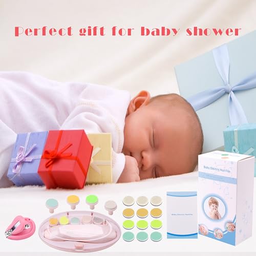 image for Consevisen Baby Nail Trimmer Electric Nail File Baby Nail Clippers, 20