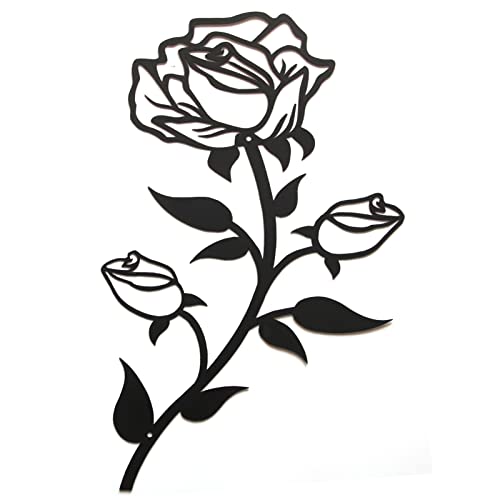 Grande decorazione da parete a forma di rosa, 45 cm di altezza, i...