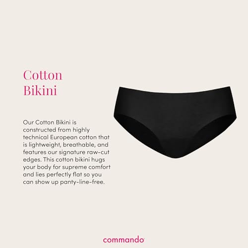 Image of commando - Cotton Bikini | Soft Bikini Style Underwear | No-Show, Raw-Cut Edges | Breathable & Flattering | Machine Washable
