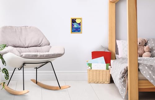 Ravensburger - CreArt Kids 8x12 cm - Numéro d'art - Bébé Dauphin - Kit de Peinture par numéros - Dès 7 Ans - 25993