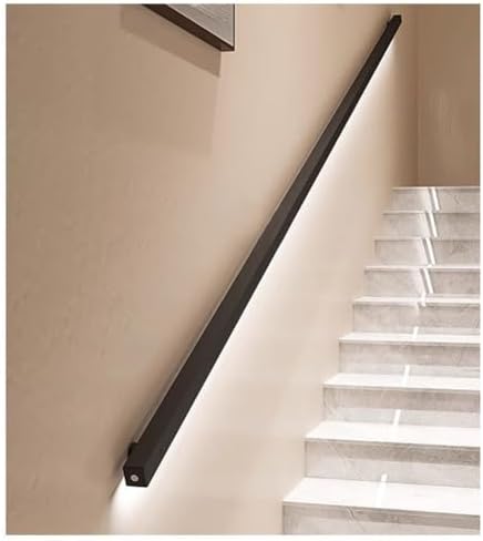 LED Aluminum Handrail Stair Lighting with Easy Itallation Indoor/Outdoor Handrail for Patios and Terraces Corridor Wall Sconce Safe and Stylish Step Lighting