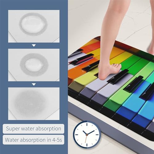 Tapis de bain en pierre anti humidité pour sol de douche propre