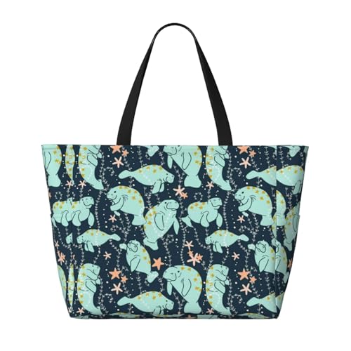 Schnauzer Dog Large Capacity Waterproof Sandproof Beach Totes Bags,Pool Bag Travel Essentials With Zipper And Pockets2