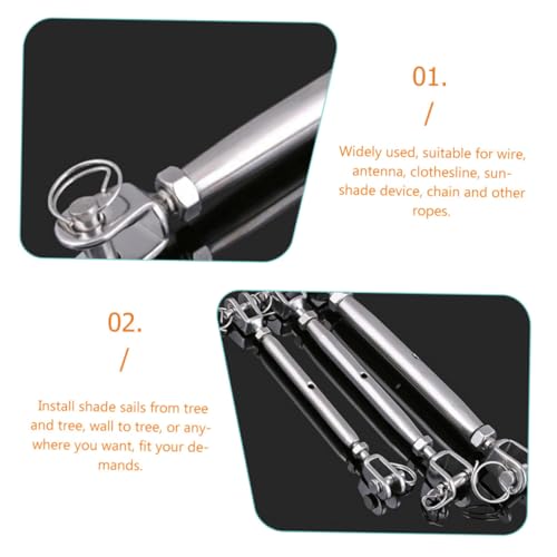 Tensores para cables de acero inoxidable 304 para sombreadores miniatura 3