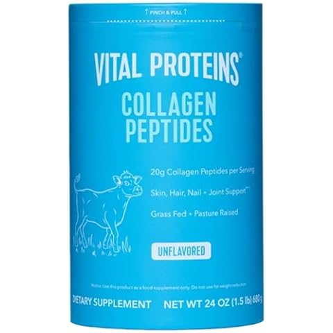 Vital Proteins Natural Whole Nutrition Collagen Peptides - Pasture Raised, Grass Fed, Paleo Friendly, Gluten Free, Single Ingredient - 24 Ounce Cover