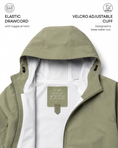 Image of Nobero Men's RainBloc Waterproof Jacket | Windproof Hooded Rain Jacket
