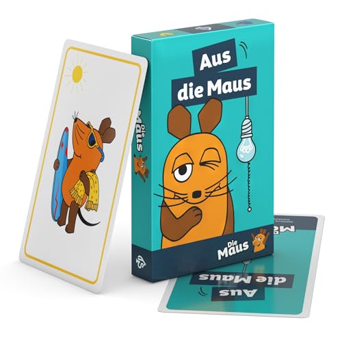 TS Spielkarten | Aus die Maus Spiel für Kinder ab 3 Jahre - wie Schwarzer Peter. Motive aus der Sendung mit der Maus und dem Elefanten - Leinen