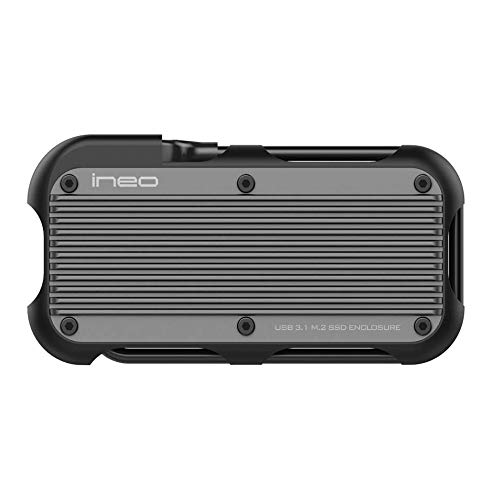 Up To 50% OFF APRIME 4TB USB-C Metallic Rugged External NVMe SSD Shockproof IP66 Waterproof Certified Portable 3D NAND Solid State Drive (4TB, Metallic Titan)