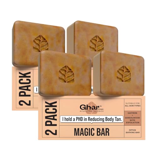 Ghar Soaps Sandalwood & Saffron Soap Pack of 4 · 100 g (400 g total) - Image 2