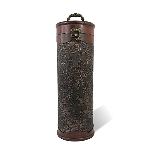 Allgala Wooden Wine Bottle Box with Antique Finish