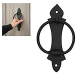 Lord of Battles Medieval Door Knockers for Front Door | Handforged Vintage Iron Black Door Knocker for Shed Doors, Gates, Fence, Castle and Farmhouse (1, Matte Black Powder Coated)