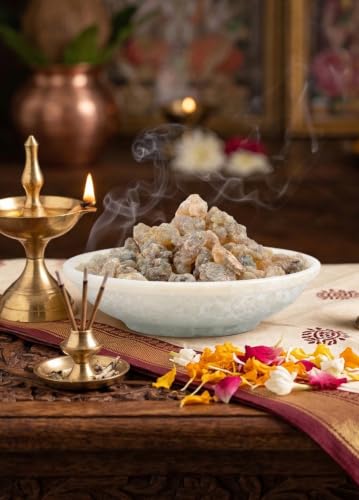Image of Oman Pure Frankincense Resin (65 Gm) | Boswellia carterii | Natural Aromatic Incense Resin | Frankincense Tears & Granules | for Pooja, Meditation & Home Fragrance | Long Lasting Aroma