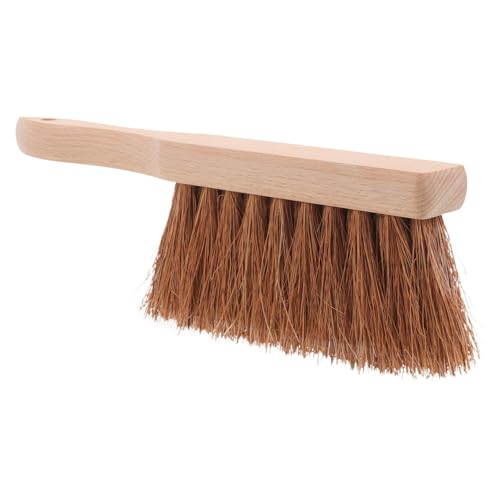 Gatuida Spazzola per Stufa con Manico in Legno e Fibre di Cocco Scopa Versatile per Pulizia Focolari Barbecue e Giardino Resistente e Multifunzionale per Interni ed Esterni