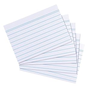 Herlitz 50019397 Karteikarte A8, weiß, 170g/M2, 200 Stück Eingeschweißt (1)