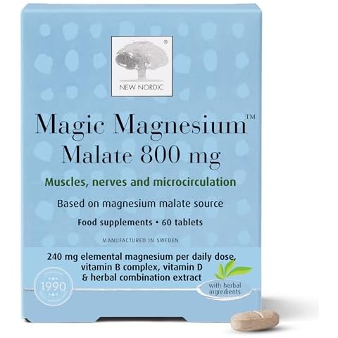 New Nordic Magic Magnesium Malate - 800 mg Extra Strength - Vitamin B Complex & Vitamin D Cover