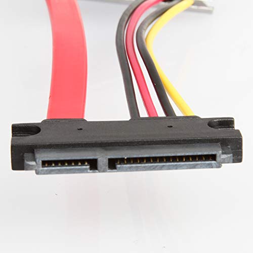 Cable combo 50Pack SATA (7+15) hembra a SATA 7Pin + Molex 4Pin 1FT miniatura 3