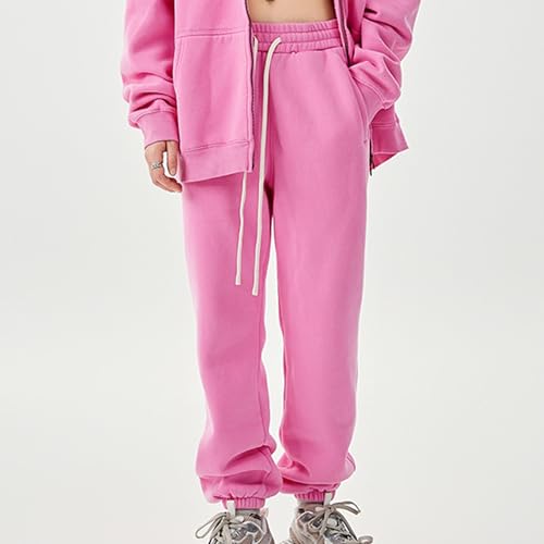 Hixiaohe Womens Fleece Sweatpants Casual Baggy Athletic Joggers Heavyweight Batik Vintage Washed Workout Lounge Pants4