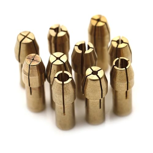 Portabrocas Adaptador de Mini mandril de taladro de 20 piezas, 0,5mm-3,2mm, adaptador de mandril, Micro pinza de latón for herramienta rotativa eléctrica Accesorios para Herramienta Rotativa