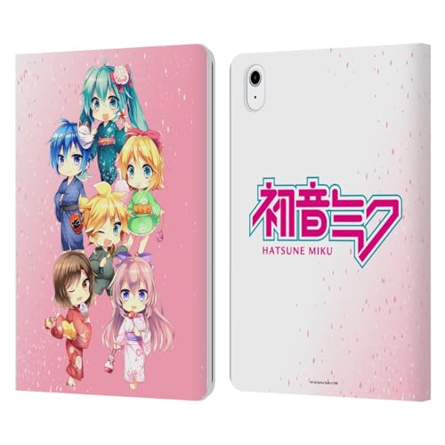 Funda de cuero Hatsune Miku para iPad Air 2020 con soporte y tarjetero