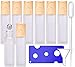 Xiumeso Bouteilles à Rouleaux d'Huile Essentielle, 10ml Flacon Roll on en Verre Rechargeable, Voyage Flacon avec Bille en Acier Inoxydable pour Aromathérapie, Parfum, avec Décapsuleur et Pipette