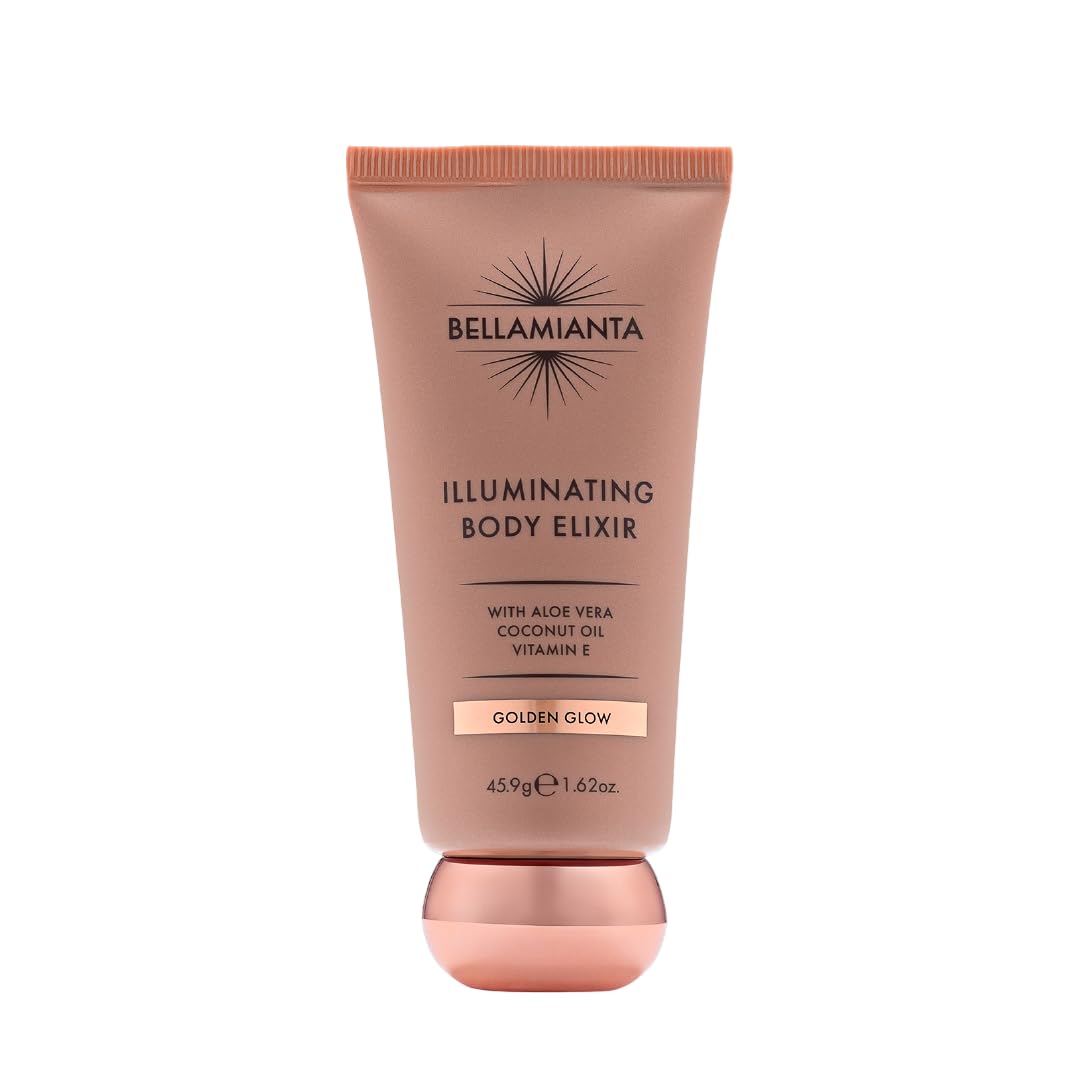 Bellamianta Body Illuminating Elixir, Liquid Bronzer, Golden Glow, 45.9g