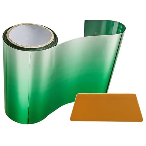 Film de protection solaire pour fenêtre voiture, 150 cm x 20 cm - Bandes colorées progressives - Pare-soleil de pare-brise - Bandes teintées autocollantes (vert)