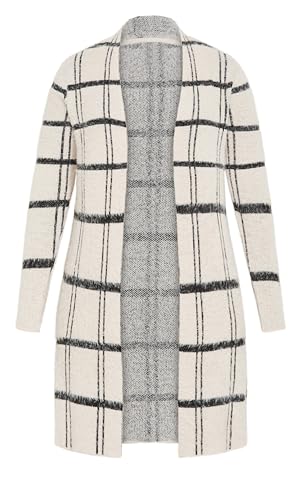 Image of Avenue Women's Plus Size Emily Check Coatigan