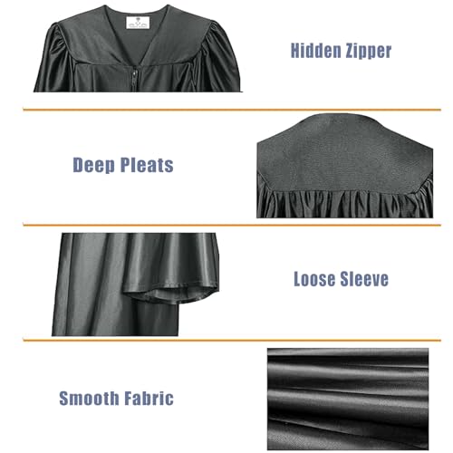 Image of GradPlaza Shiny Preschool Graduation Cap and Gown for Kids 2026 Tassel kindergarten graduation cap and gown