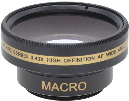 Xit XT30WAB 30mm 0.43X Wide Angle Lens for Camera - Black