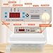 Egg Incubator for Hatching Eggs with Led Candler and Automatic Egg Turning,Chicken Incubator with Humidity Monitoring, Temperature Control for Duck, Quail, Goose Eggs,Holds 16 Eggs