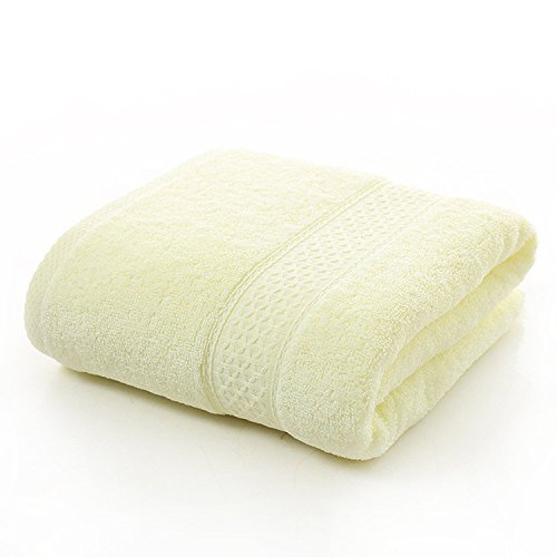 LEVAO Cotton Bath Towels (Yellow,55 x 28 Inch) Luxury Bath Sheet Perfect for Home, Bathrooms, Pool and Gym Cotton Towel