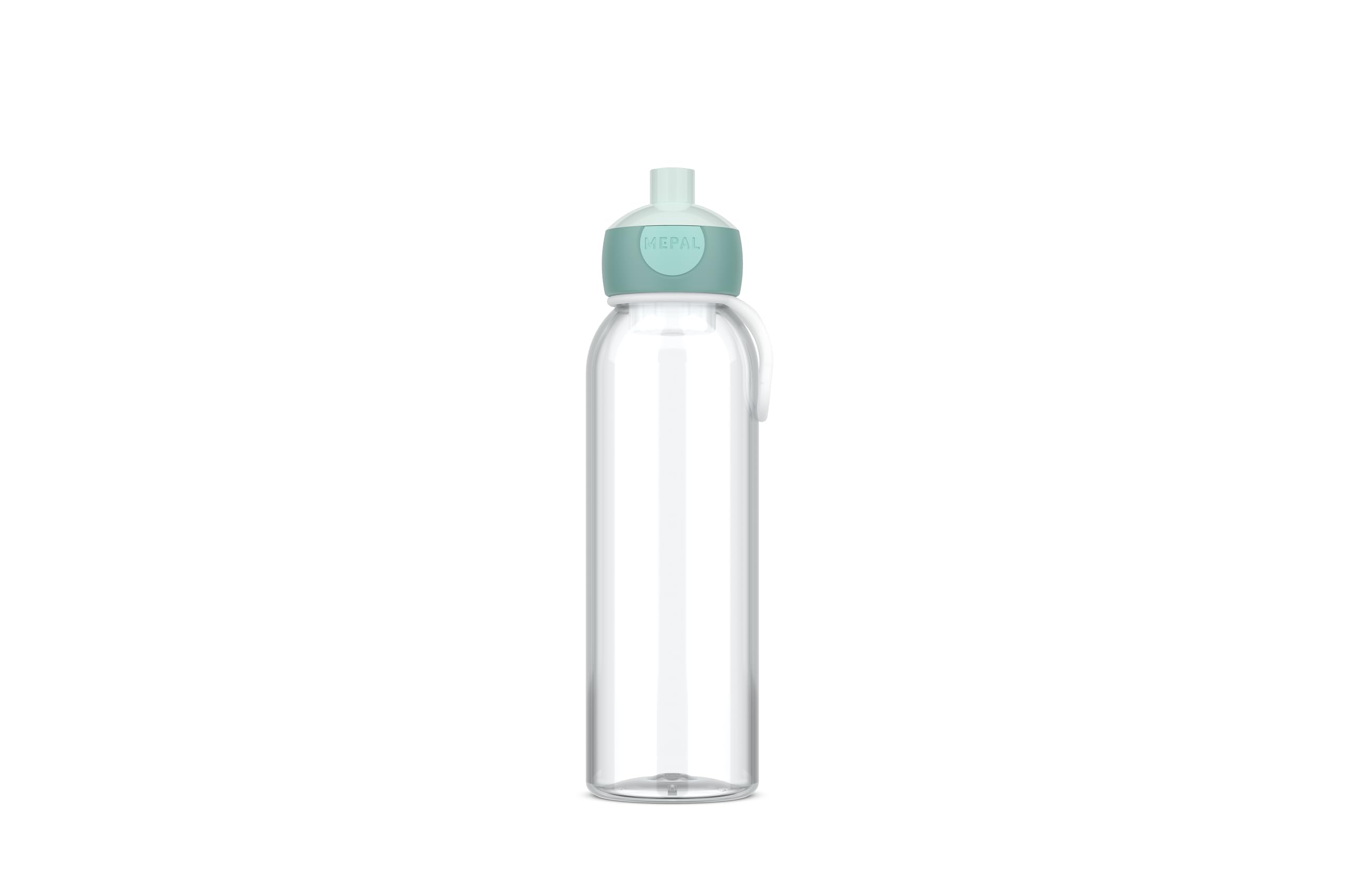 Mepal - Water Bottle Pop-Up Campus - Leak Proof Water Bottle for School & On The Go - Transparent Drinking Bottle - Dishwasher Safe & BPA-free - 500 ml - Cool mint