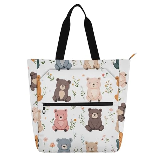 Bolsa de libros con cremallera y bolsillo externo para una organización escolar segura