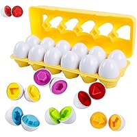 huruirui Empareja Rompecabezas de Huevos, Montessori Juguetes de