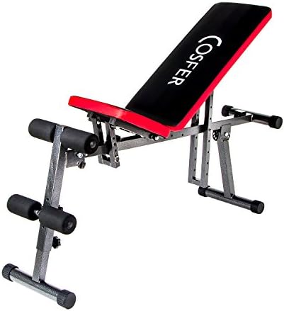 Cosfer CSF-306 Ağırlık Sehpası, Unisex, Kırmızı/Siyah - Görsel 1