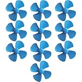 10-teiliger Kunststoffpropeller, 4 Blätter, starker Wind, Modellbau-Propeller, leicht, geeignet für Heimwerker, Wissenschaft und Spielzeug, Propellerspielzeug, Unterwasserpropeller, Kinderspielze