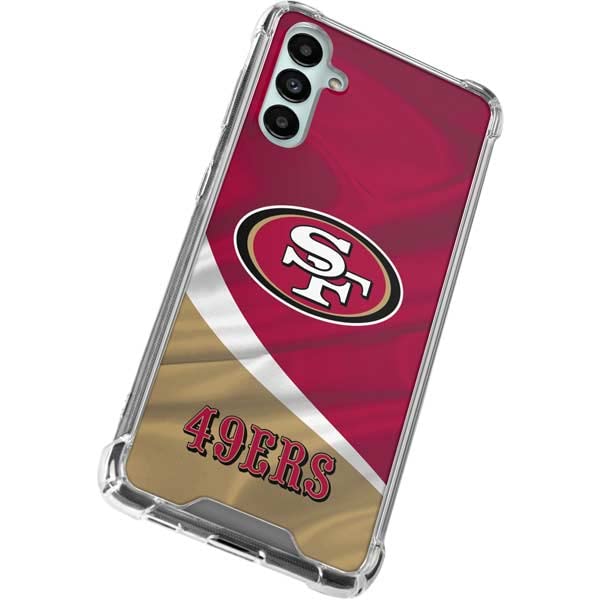 Skinit Clear Phone Case Compatible with Galaxy A14 5G - Officially Licensed NFL San Francisco 49ers Design