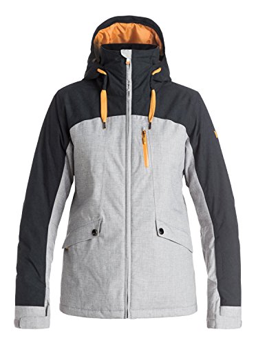Roxy Womens Wildlife Jacket, Mid Heather Grey, Medium