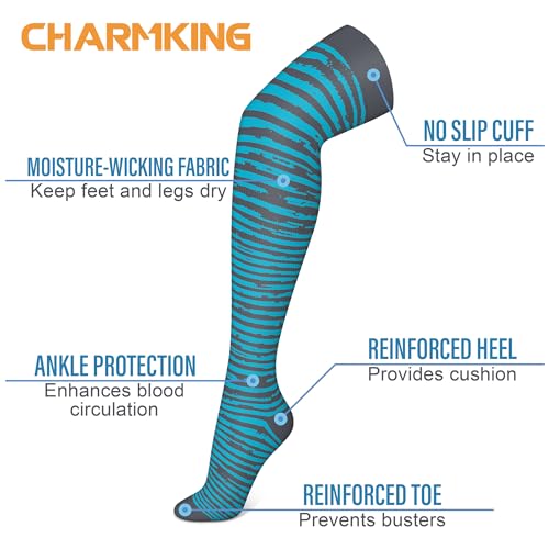 Image of Compression Socks (7 Pairs), 15-20 mmhg is BEST Graduated Athletic & Medical for Men & Women, Running, Flight, Travel, Nurses, Pregnant - Boost Performance, Blood Circulation