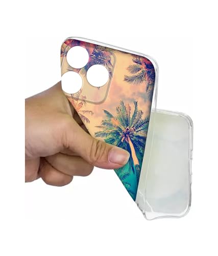 Image of Casotec Trees Design Printed Silicon Soft TPU Back Case Cover for Realme C63 4G / Narzo N63 4G