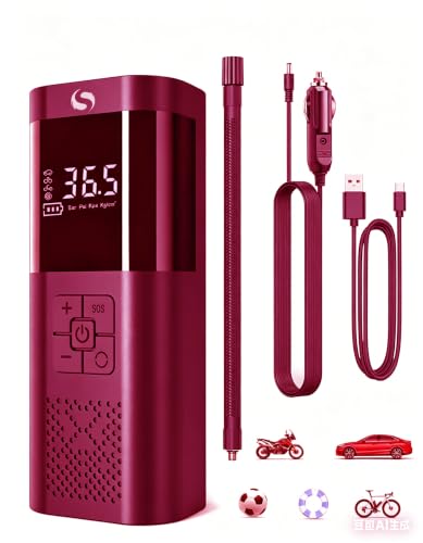 SERVOMASTER Compresseur &agrave; Air Portatif, Mini Compresseur 150PSI 12V DC avec Lumi&egrave;re LED