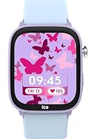 Ice-Watch - ICE smart junior 3.0 Find My Purple Soft blue - Lila geolokalisierbare verbundene Uhr für Mädchen mit Silikonarmband - 024550 (1.75 Zoll)